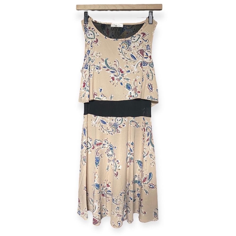 Cream Paisley Mini Dress